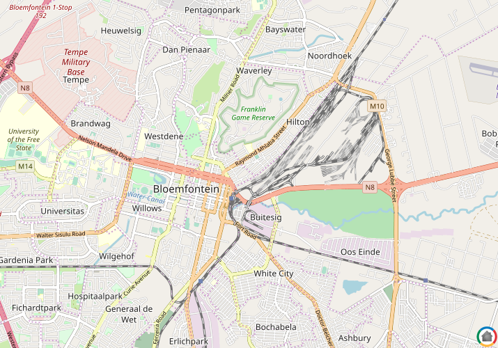 Map location of Hilton